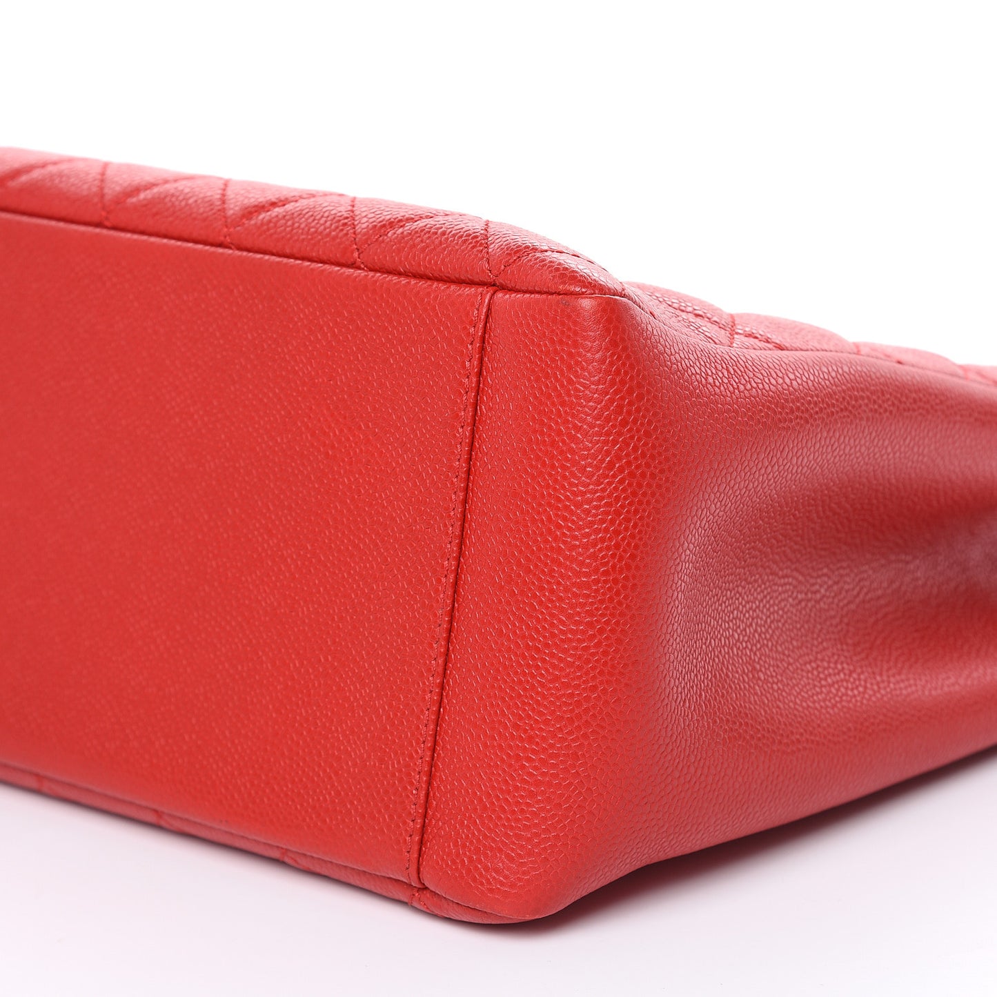 Caviar Quilted Grand Shopping Tote GST Red