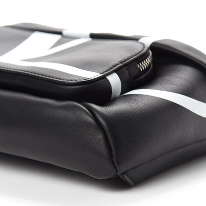 Valentino Garavani Calfskin Go Logo Belt Bag Black White 7 of 10