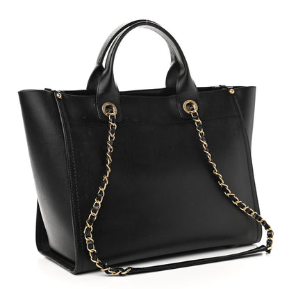 Chanel Caviar Small Studded Deauville Tote Black 3 of 15