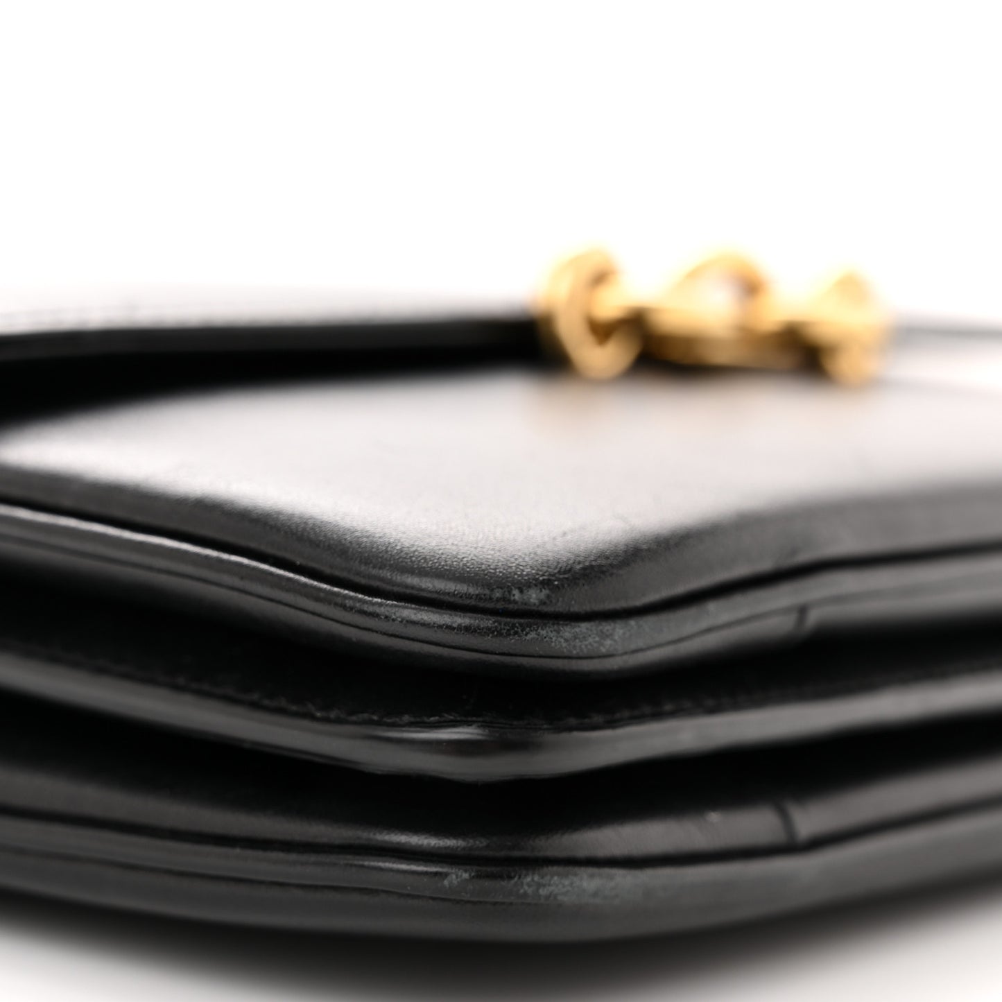 Smooth Calfskin Le Maillon Satchel Black