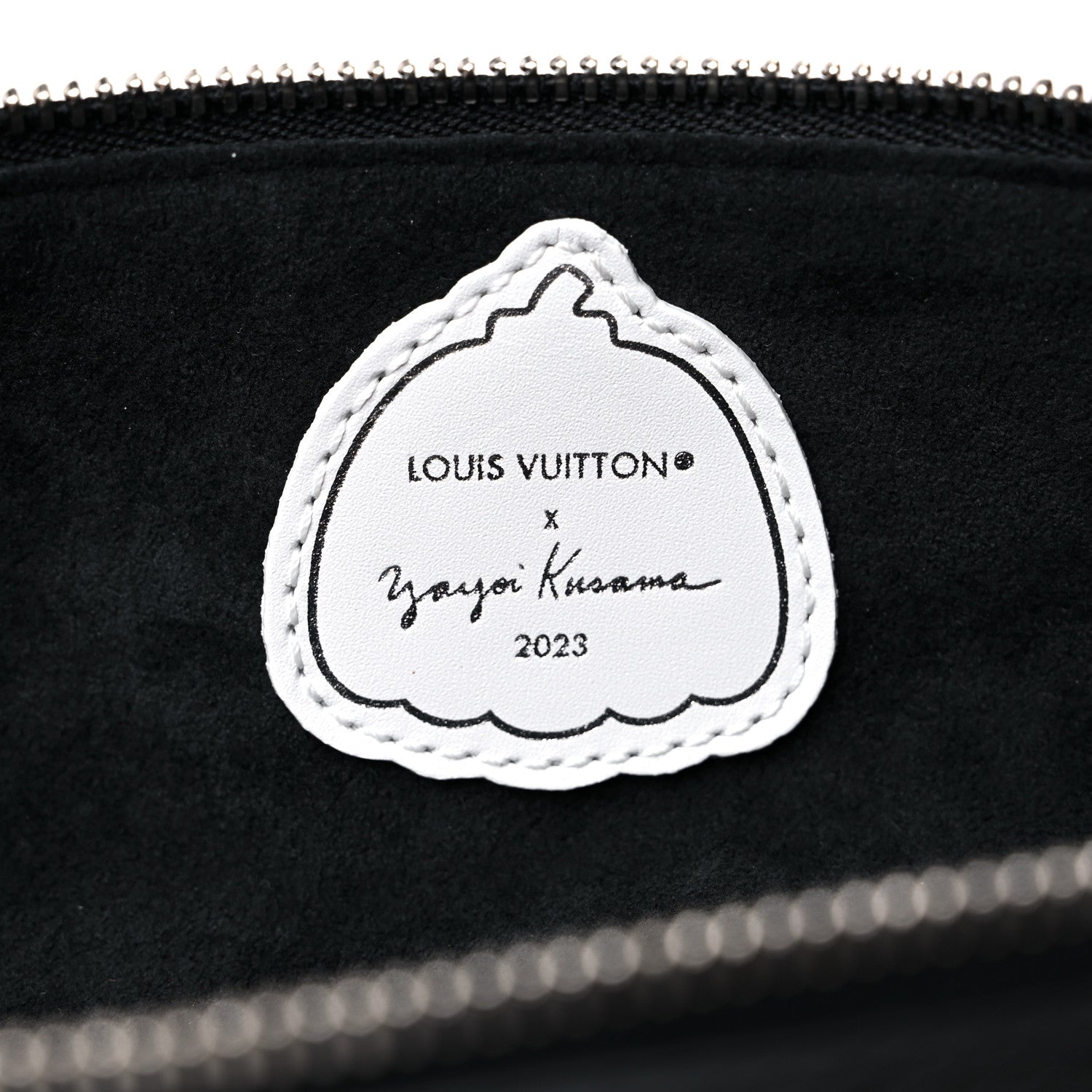 Louis Vuitton X YK Epi Infinity Dots Elizabeth Pencil Pouch Black White 6 of 9