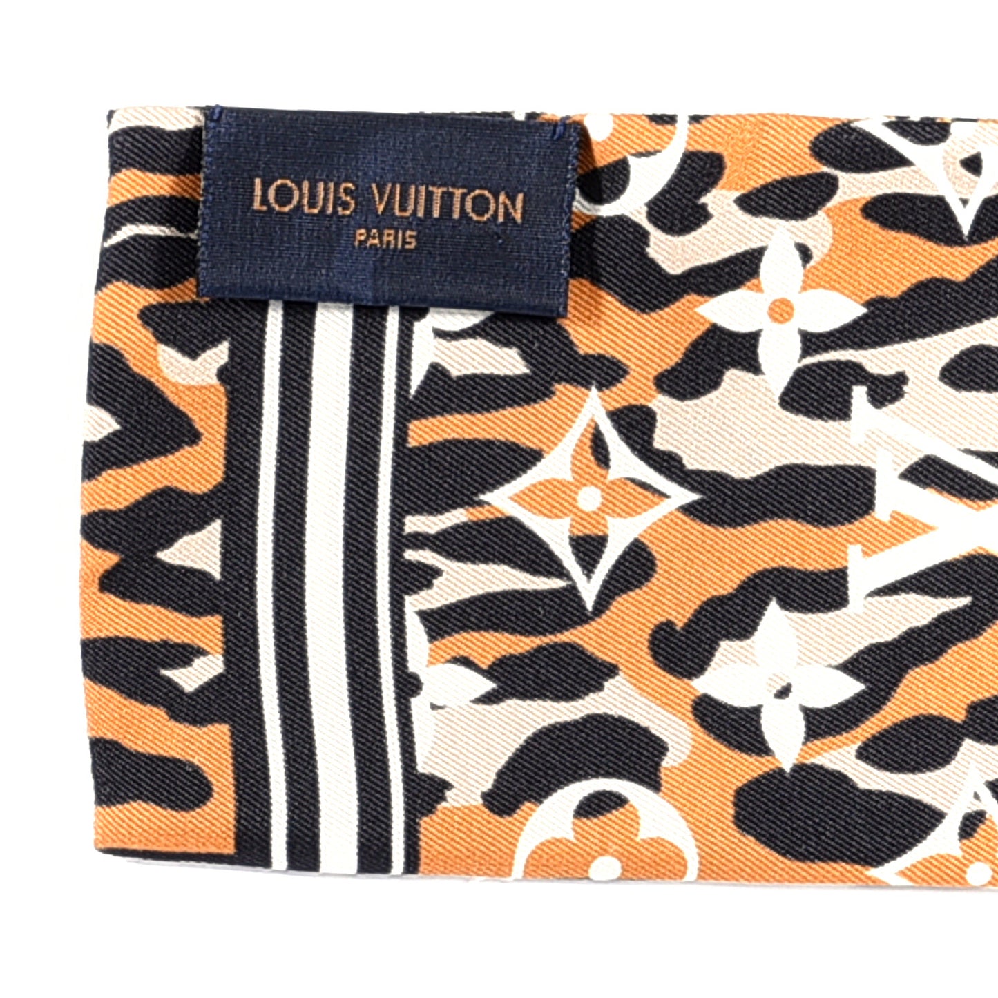 Silk Monogram Giant Jungle Bandeau Ivory