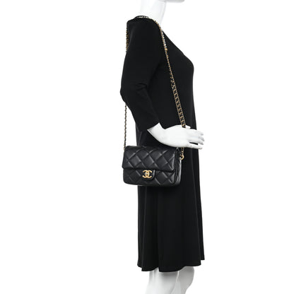 Chanel Lambskin Quilted Mini My Perfect Flap Black 2 of 15