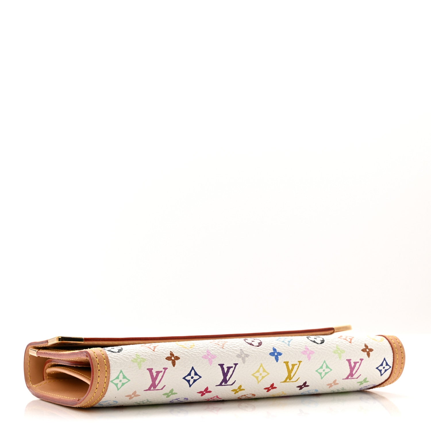 Louis Vuitton Monogram Multicolor Porte Tresor International Wallet White 4 of 10