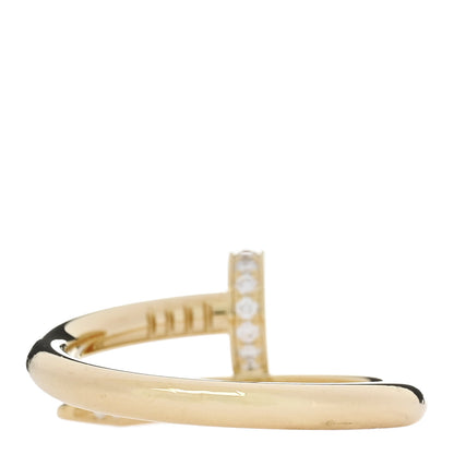 Cartier 18K Yellow Gold Diamond Juste Un Clou Ring 55 7.25 3 of 6