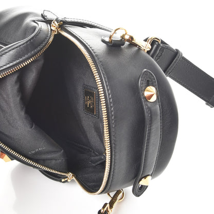 Fendi Vitello Dolce Studded Mini Backpack Black 6 of 8