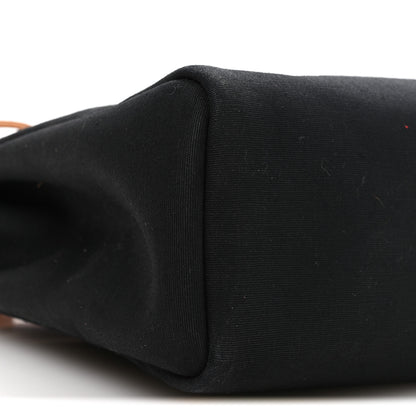 Hermes Toile Vache Calfskin Herbag 30 PM Black Natural 10 of 12