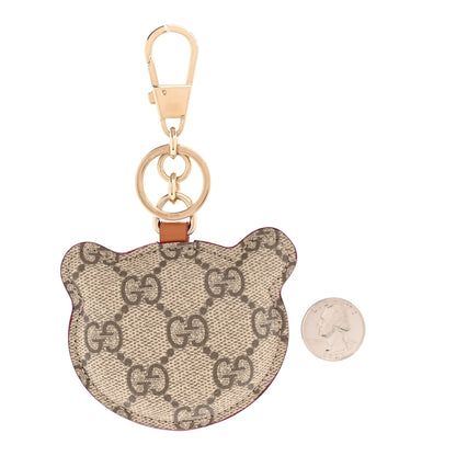 Gucci GG Supreme Monogram Panda Key Charm 3 of 10