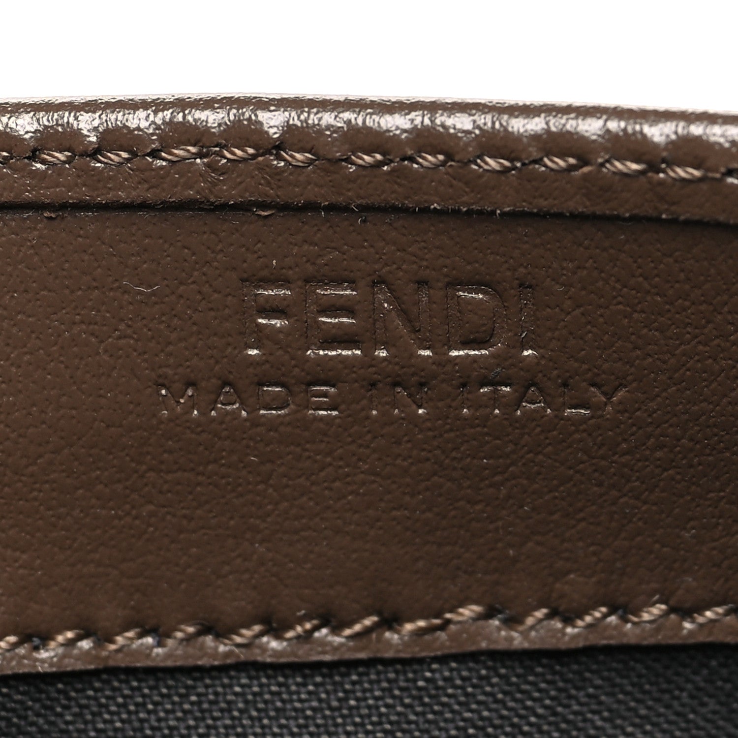 Fendi Vitello Soft F is Fendi Bi-Color FF 1974 Embossed Continental Envelope Wallet Maya Black 6 of 11