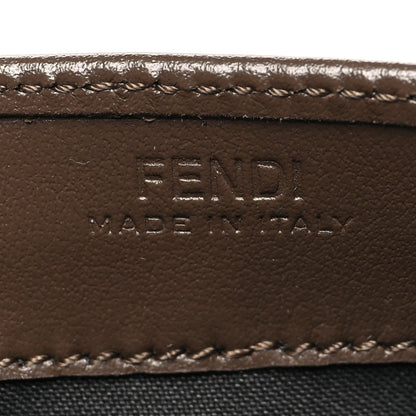 Fendi Vitello Soft F is Fendi Bi-Color FF 1974 Embossed Continental Envelope Wallet Maya Black 6 of 11
