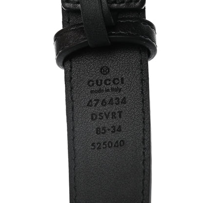 Gucci Calfskin Matelasse GG Marmont Belt Bag 85 34 Black 10 of 16