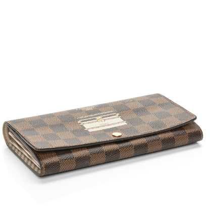 Louis Vuitton Damier Ebene Trunks and Locks Sarah Wallet 4 of 6