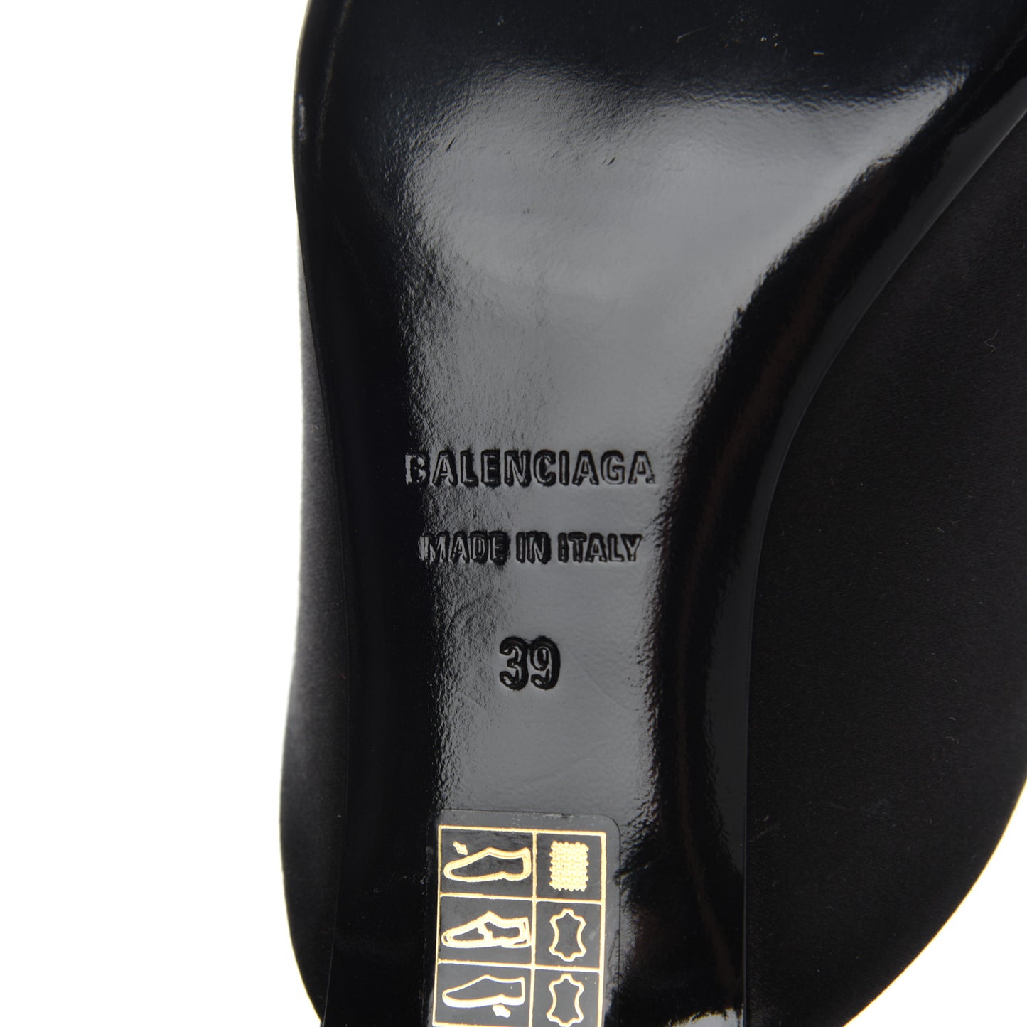 Satin Pointed Toe Knife 40mm Mules 39 Black