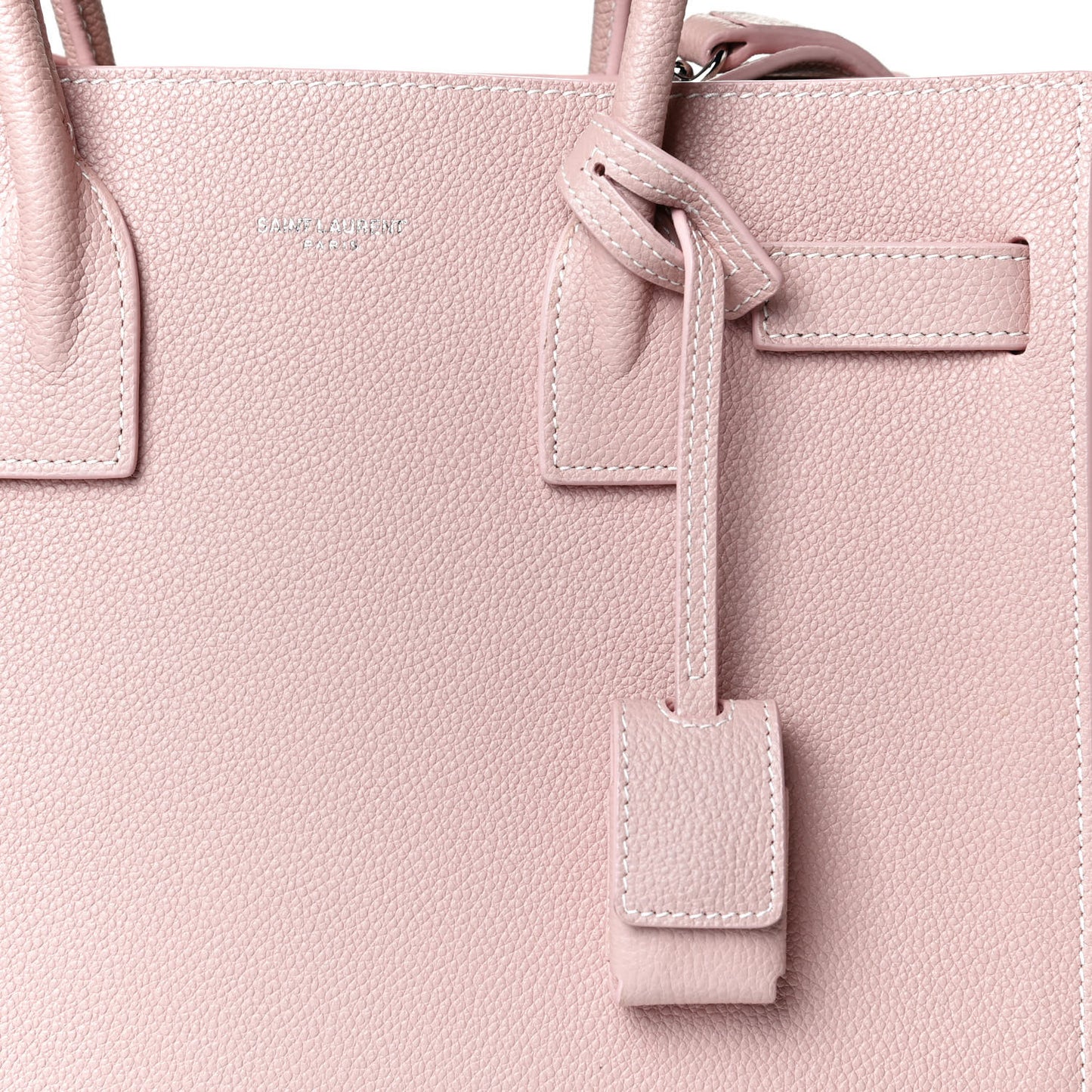 Grained Calfskin Baby Sac De Jour Antique Rose