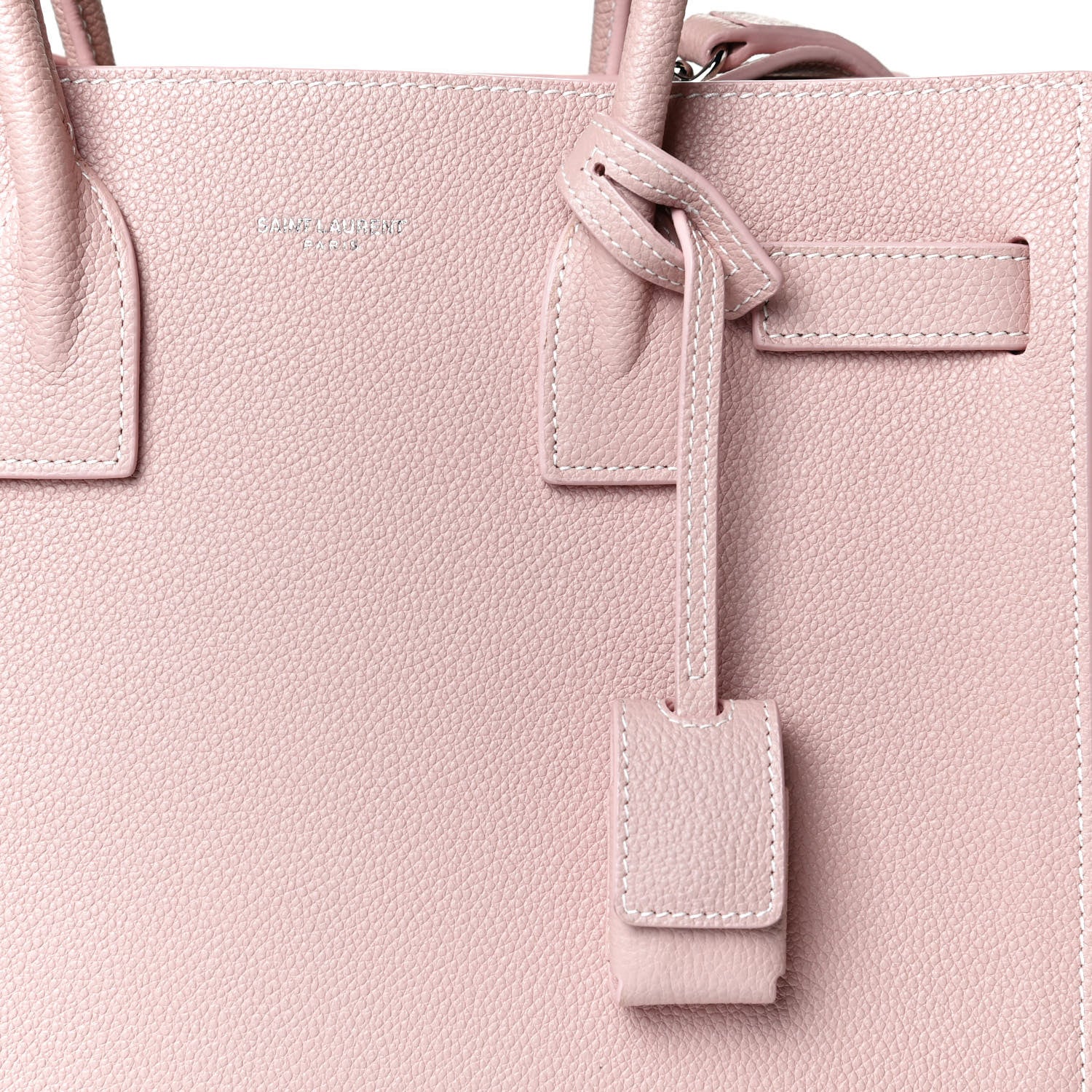 Saint Laurent Grained Calfskin Baby Sac De Jour Antique Rose 10 of 10