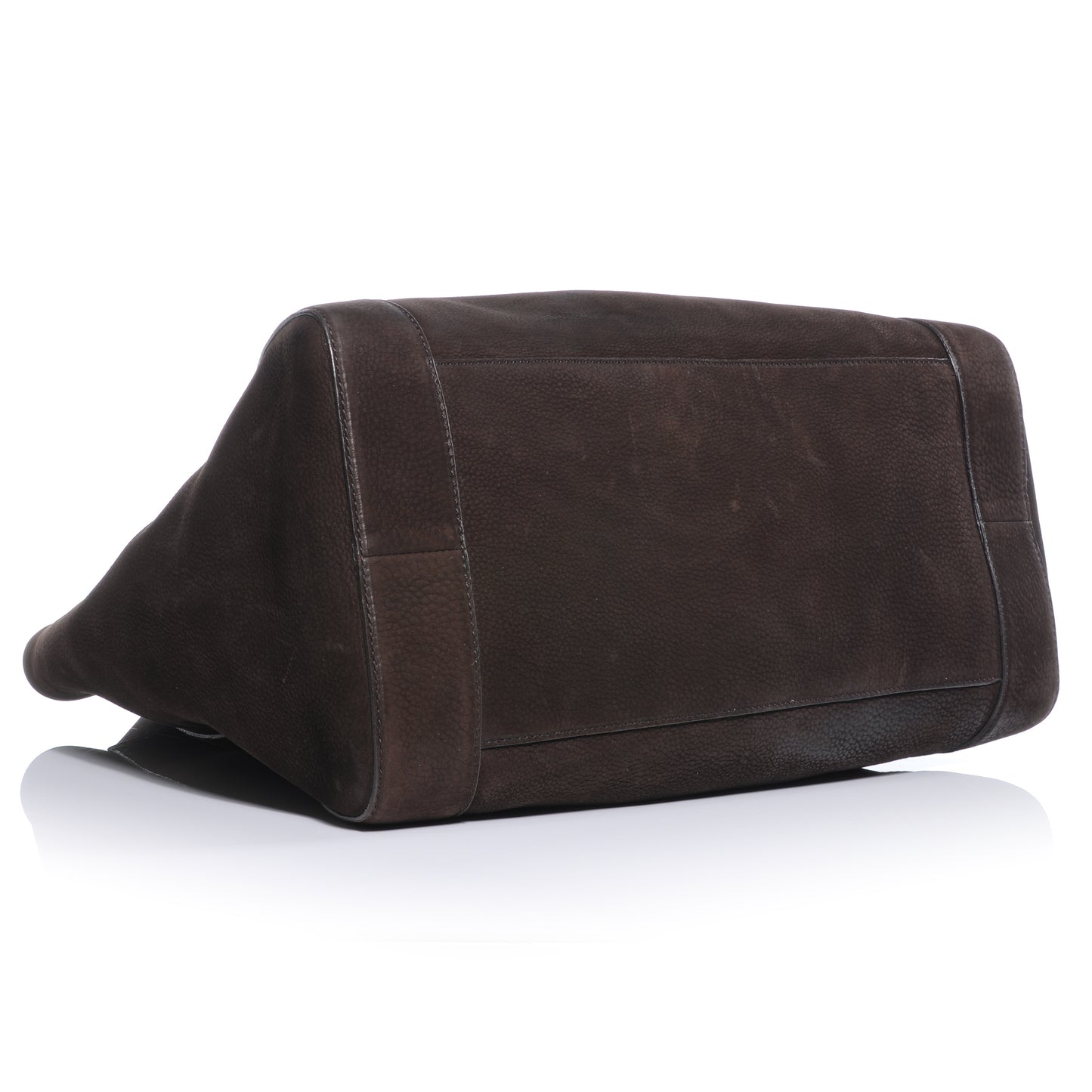Nubuck Leather Large Ribot Horse Heads Tote Brown