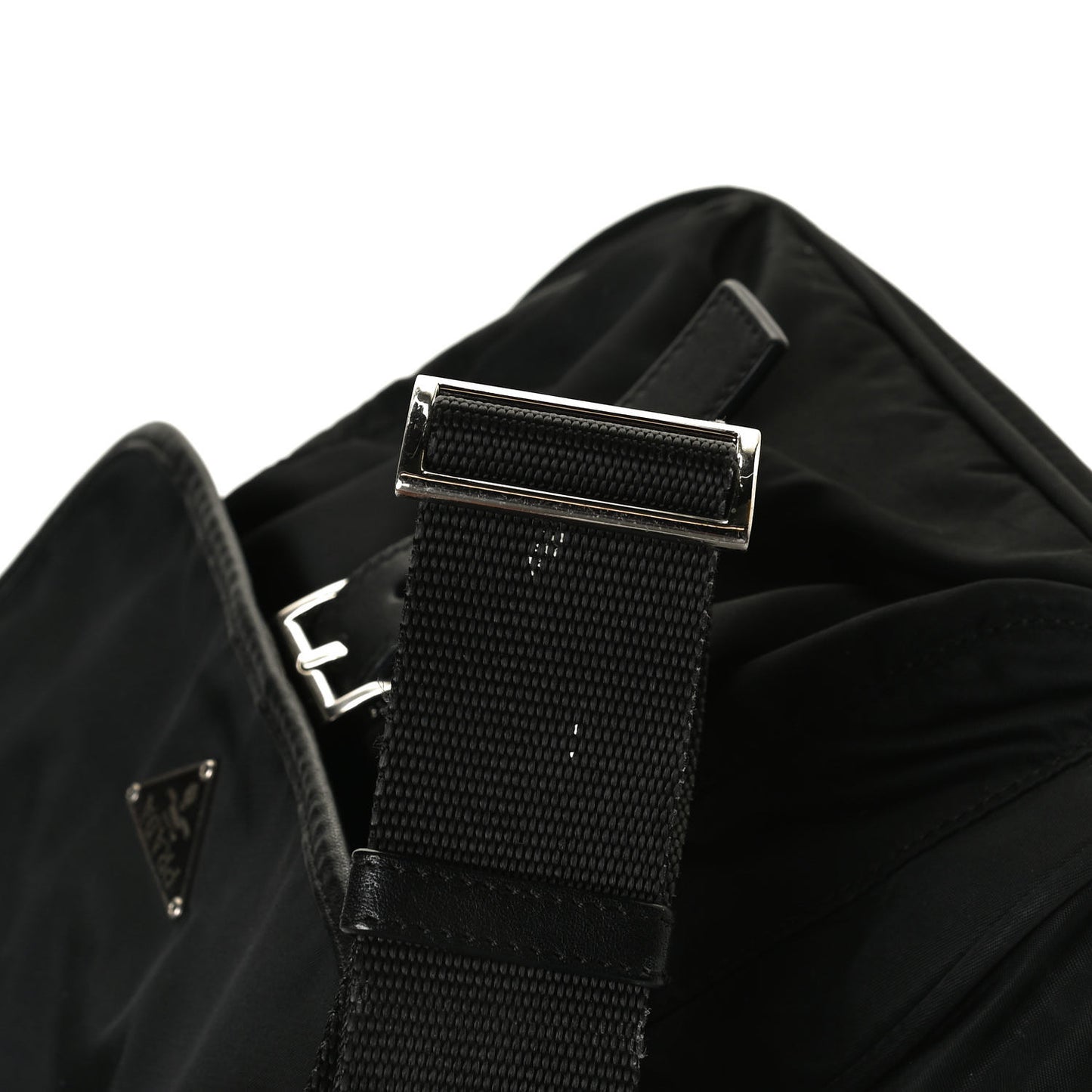 Nylon Vela Sport Messenger Bag Black