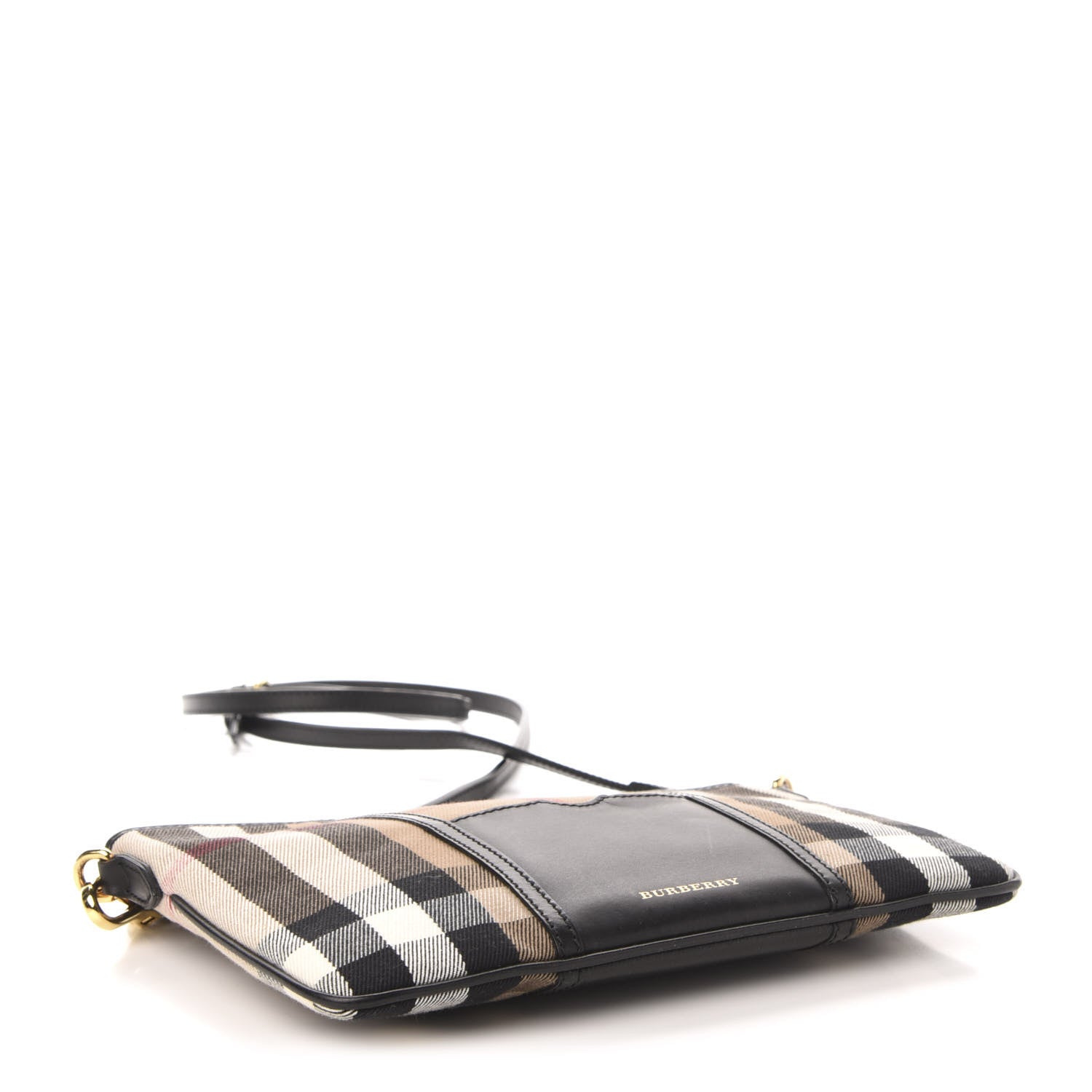 Burberry House Check Peyton Crossbody Clutch Bag Black 4 of 11