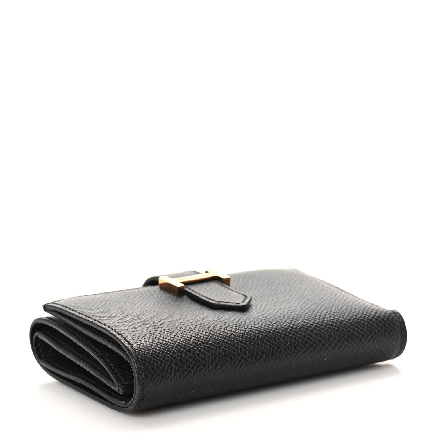 Hermes Epsom Tri-Fold Compact Bearn Wallet Black 4 of 8