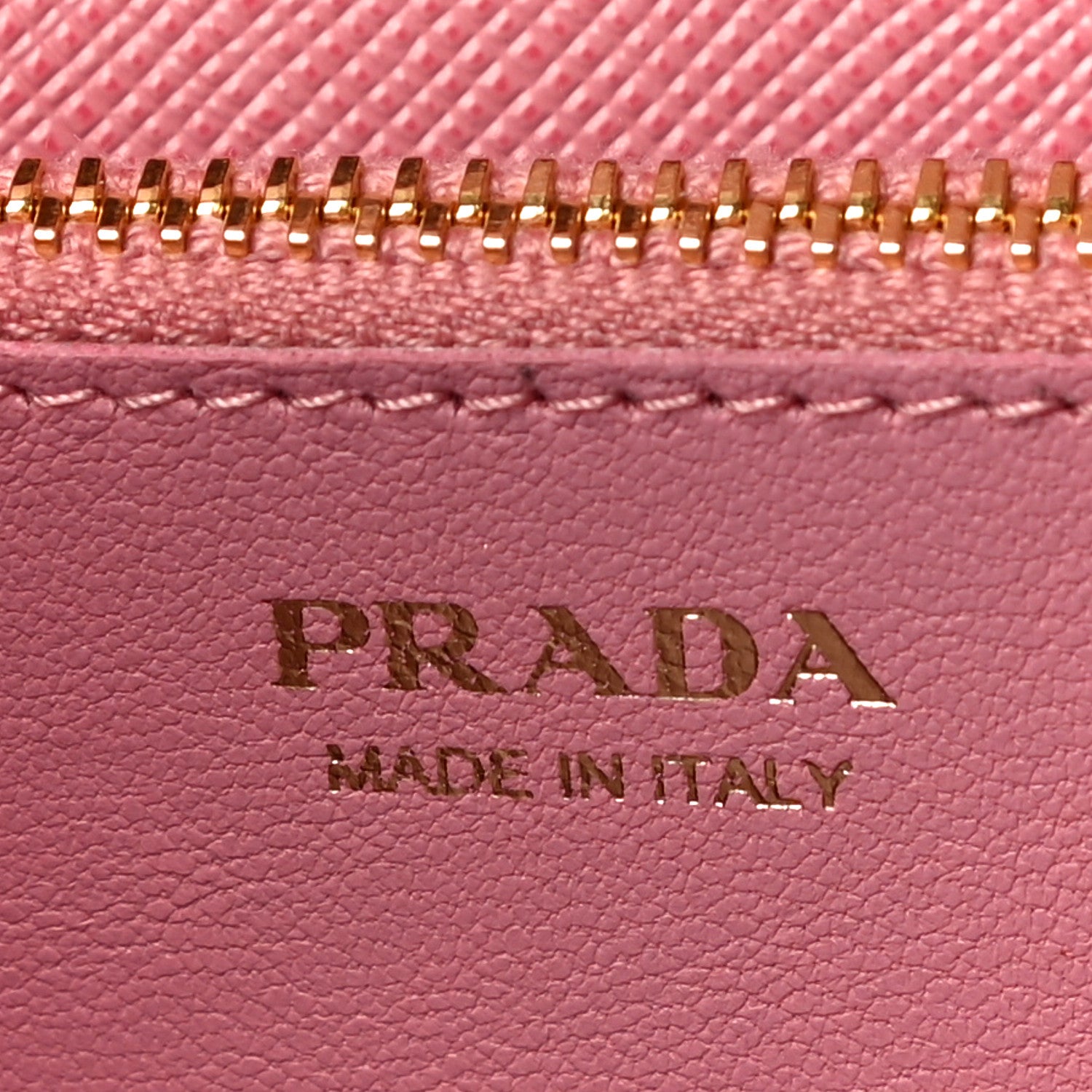 Prada Saffiano Lux Chain Wallet Petalo 6 of 9