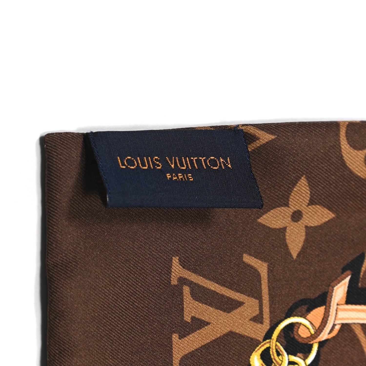 Louis Vuitton Silk Monogram Confidential Bandeau Brown 4 of 5