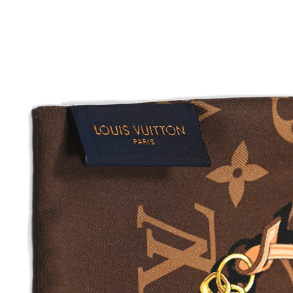 Louis Vuitton Silk Monogram Confidential Bandeau Brown 4 of 5