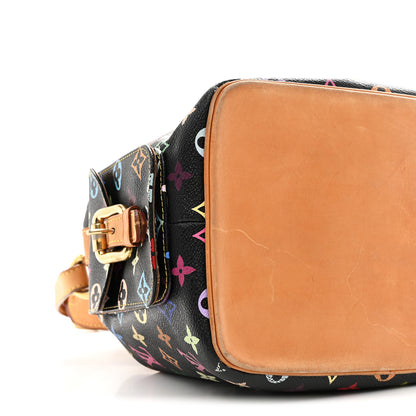 Louis Vuitton Monogram Multicolor Petit Noe Black 8 of 10