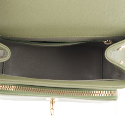 Chanel Caviar Quilted Small Business Affinity Flap Green 6 of 11