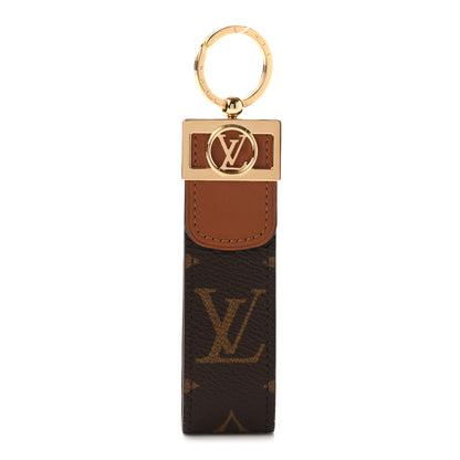 Louis Vuitton Monogram Dauphine Dragonne Bag Charm Key Holder Brown 1 of 4