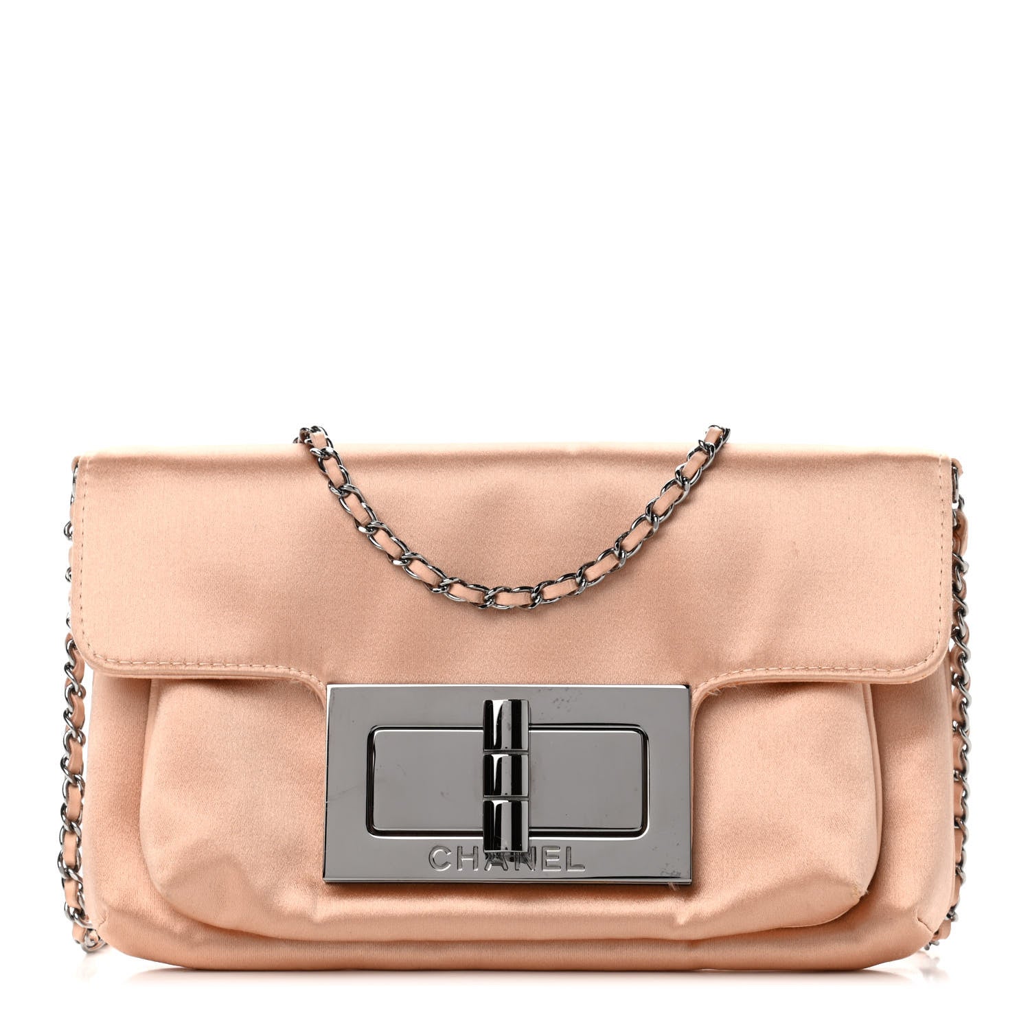 Chanel Satin Small Mademoiselle Flap Pink 1 of 5