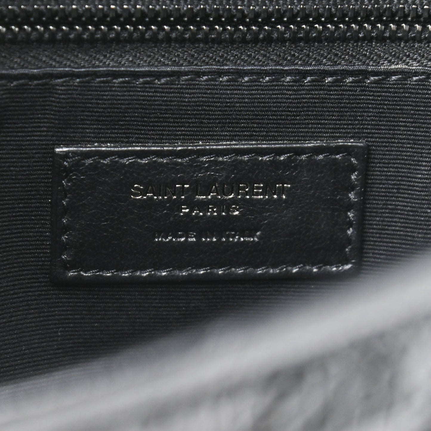 Crinkled Calfskin Matelasse Monogram Medium Niki Chain Satchel Black