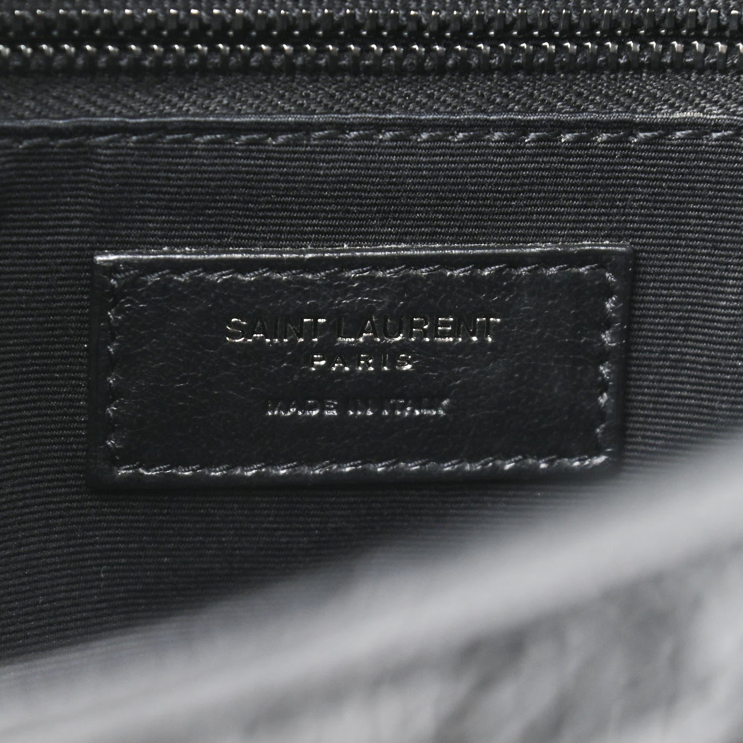 Saint Laurent Crinkled Calfskin Matelasse Monogram Medium Niki Chain Satchel Black 6 of 9