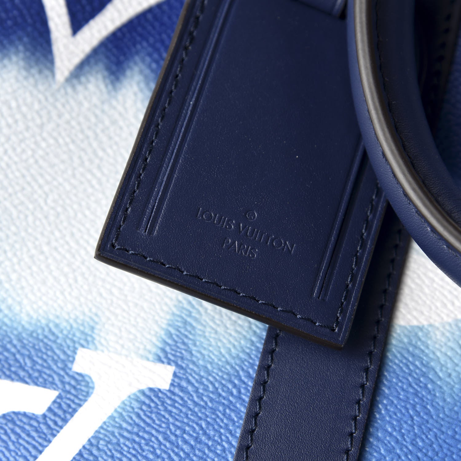 Louis Vuitton Monogram Escale Keepall Bandouliere 50 Blue 6 of 10