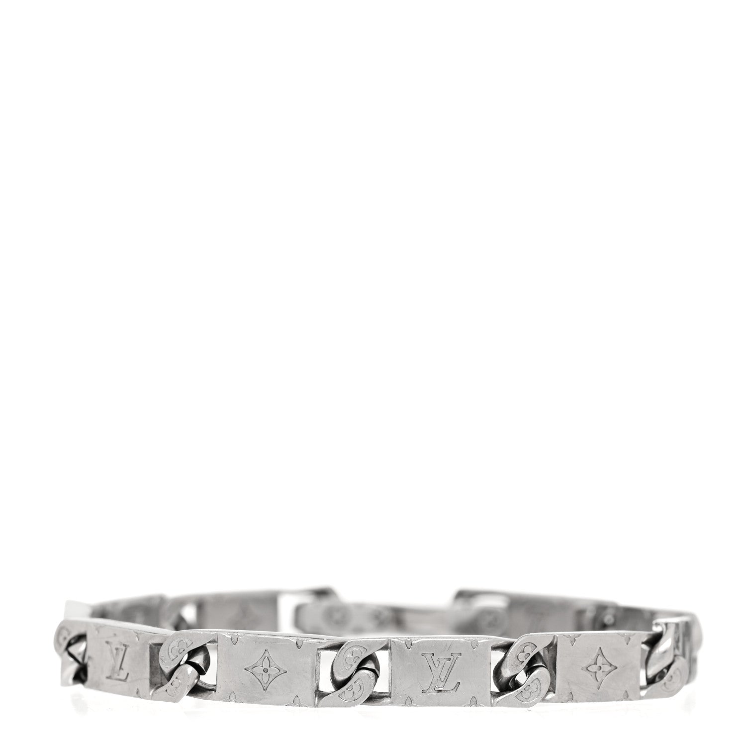 Louis Vuitton Monogram Tied Up Bracelet M Silver 1 of 5