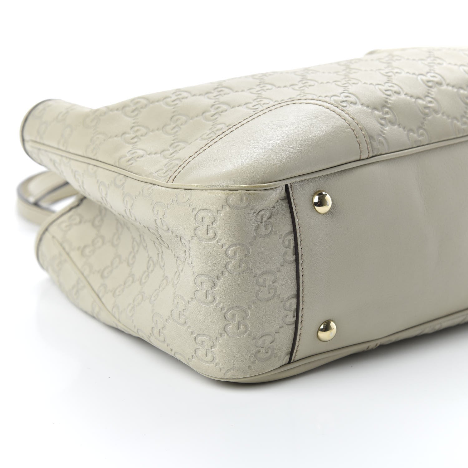 Gucci Guccissima Medium Princy Tote Off White 6 of 12