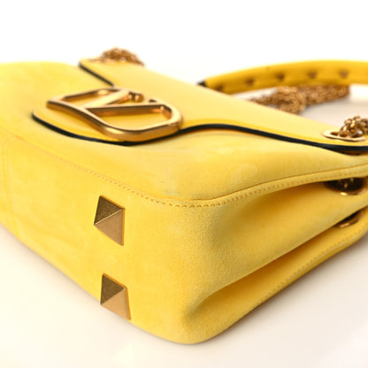 Valentino Garavani Nappa Stud Sign Shoulder Bag Bright Lemon 8 of 8