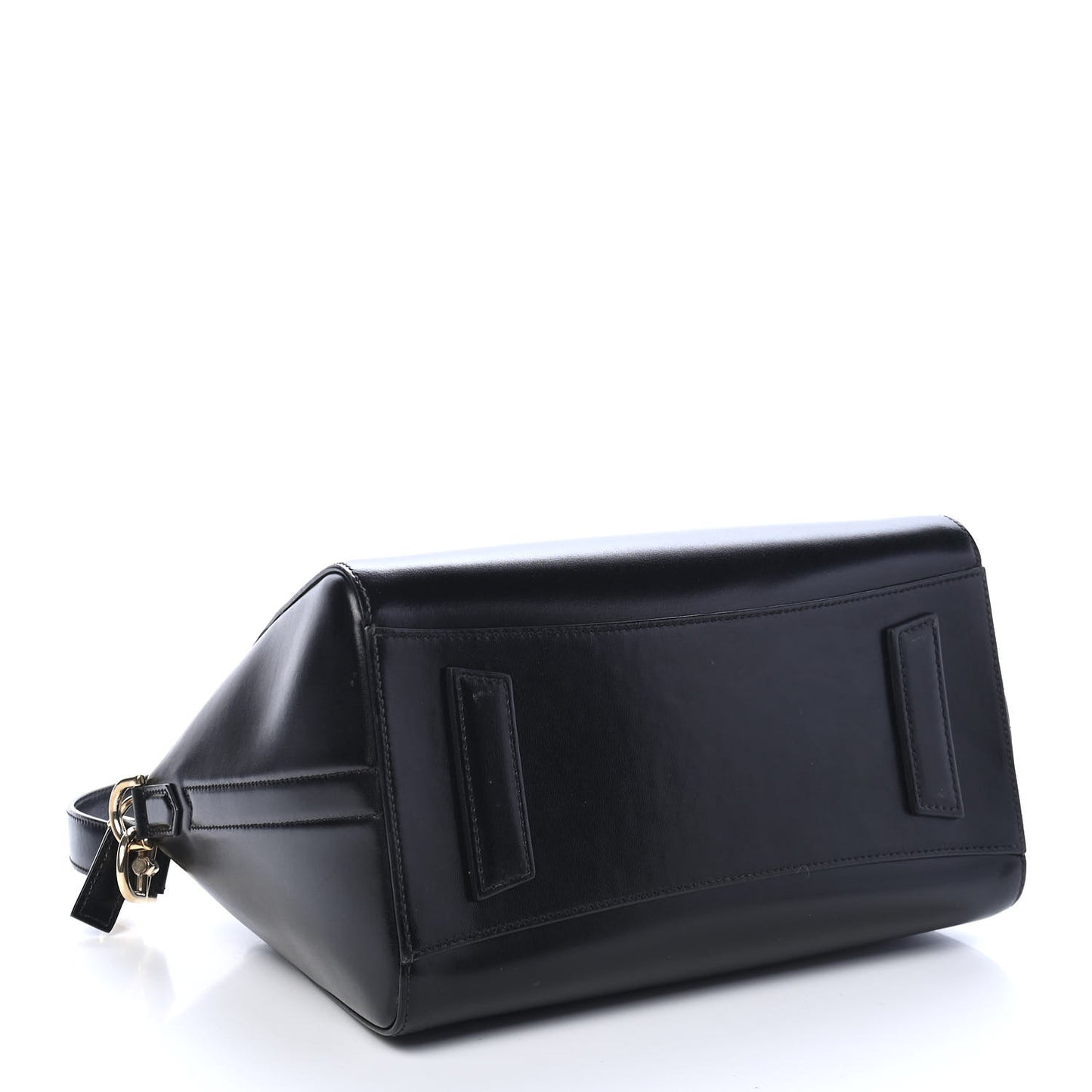 Shiny Lord Calfskin Small Antigona Black