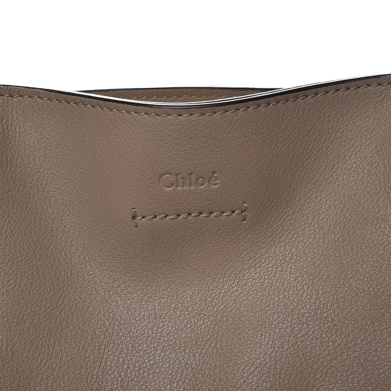 Chloe Smooth Calfskin Medium Milo Shopping Tote Motty Grey 7 of 9