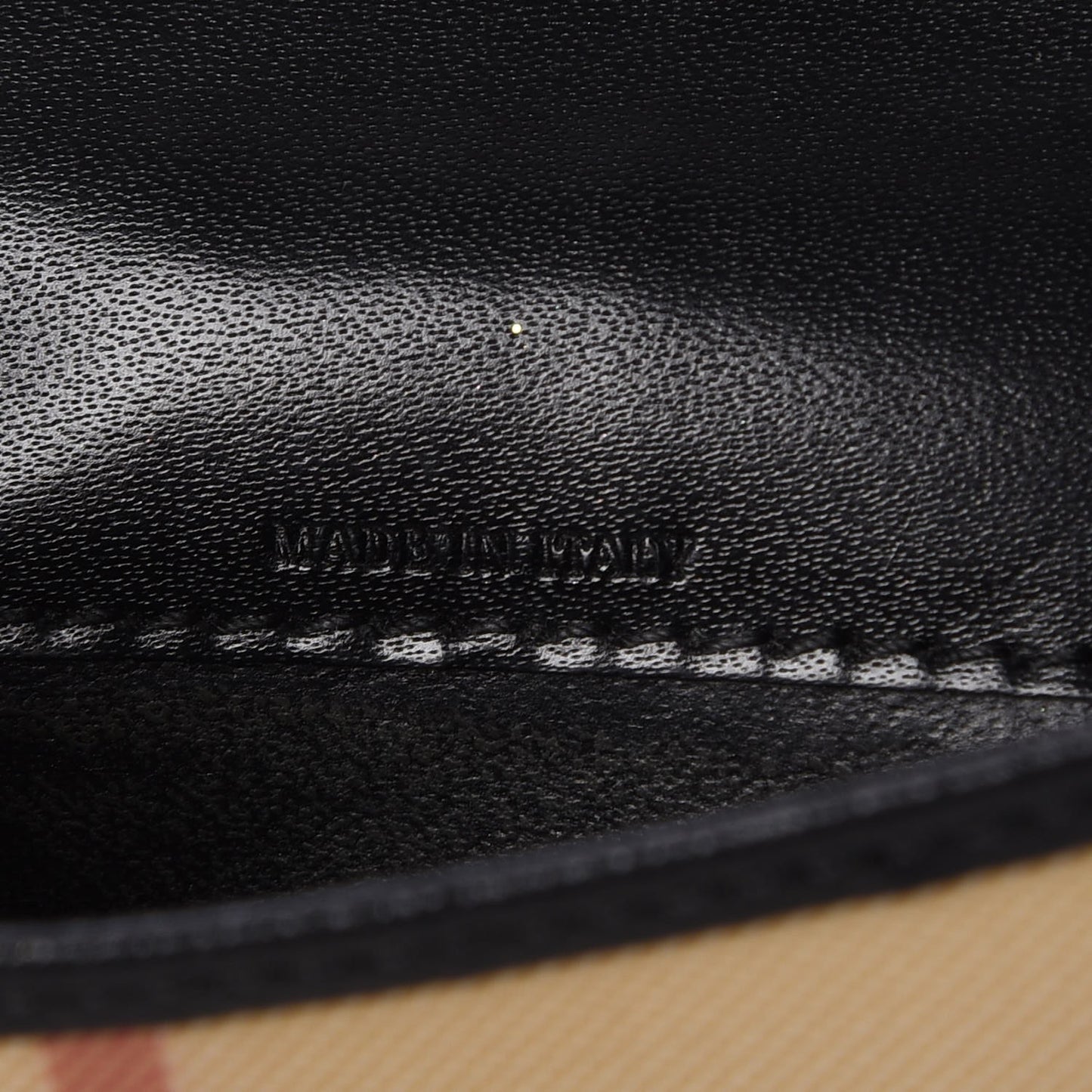 House Check Compact Wallet Black