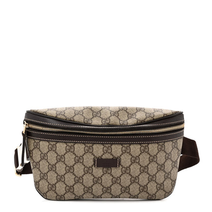 Gucci GG Supreme Monogram Belt Bag Dark Brown 1 of 13