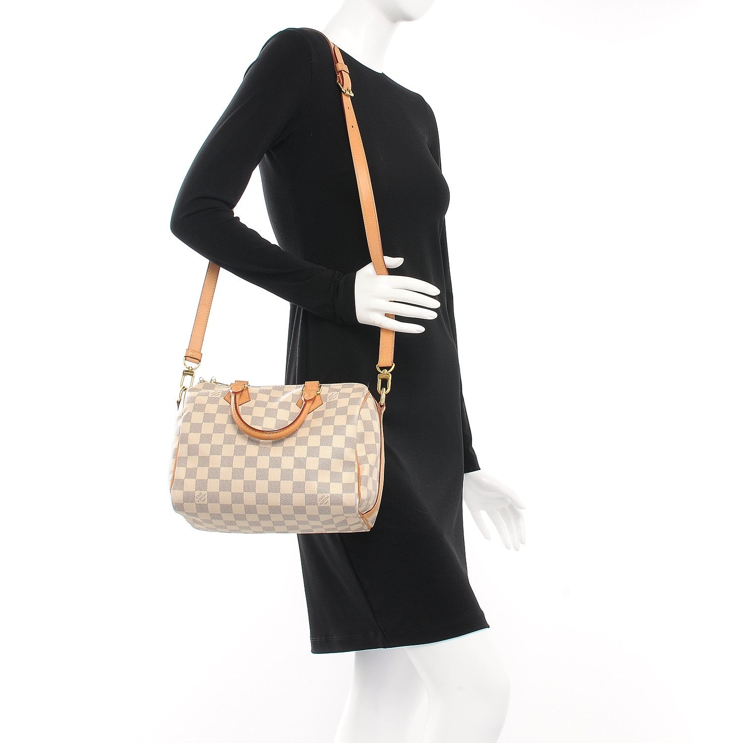 Louis Vuitton Damier Azur Speedy Bandouliere 25 3 of 12