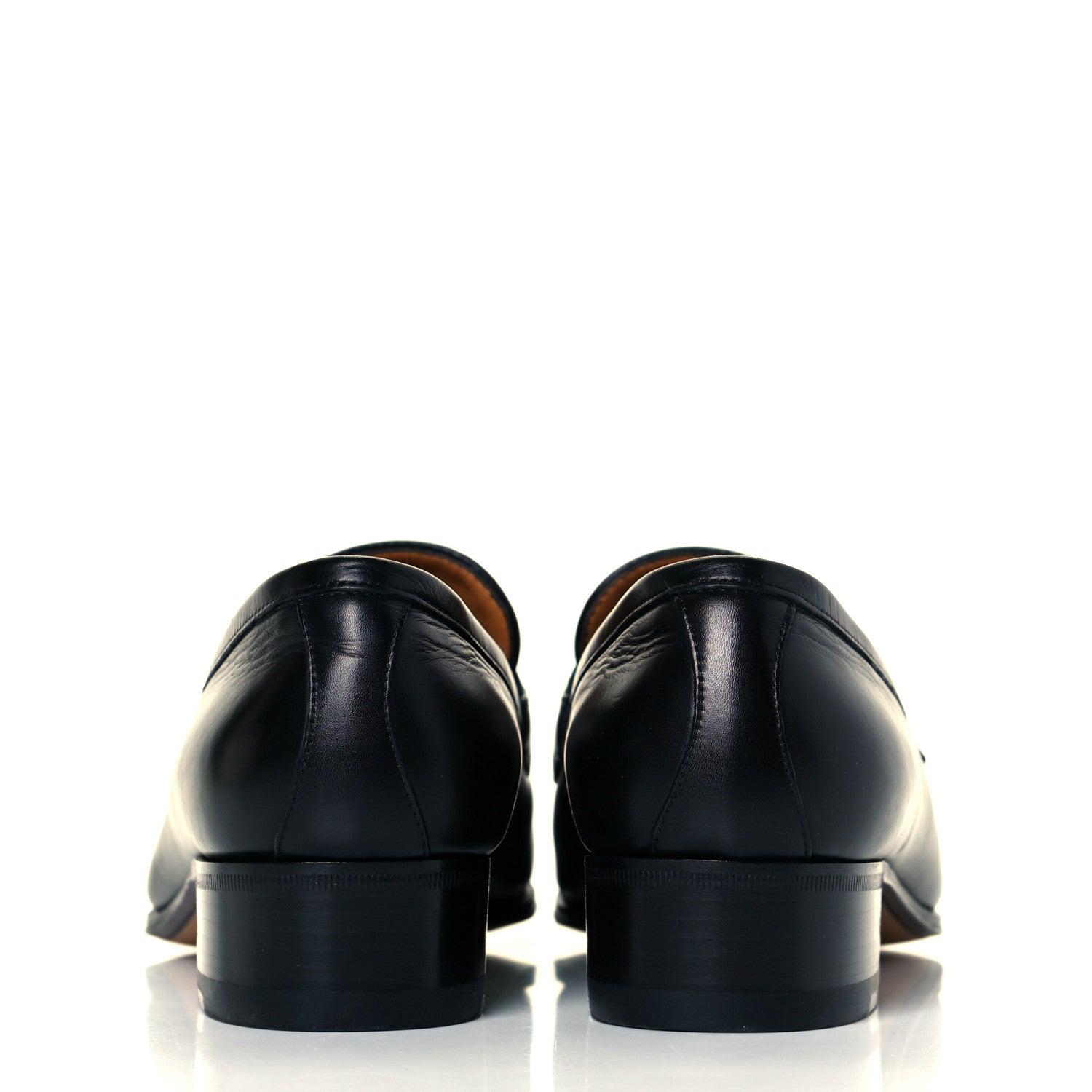 Gucci Calfskin Web Interlocking G Tassel Loafers 38.5 Black 12 of 22