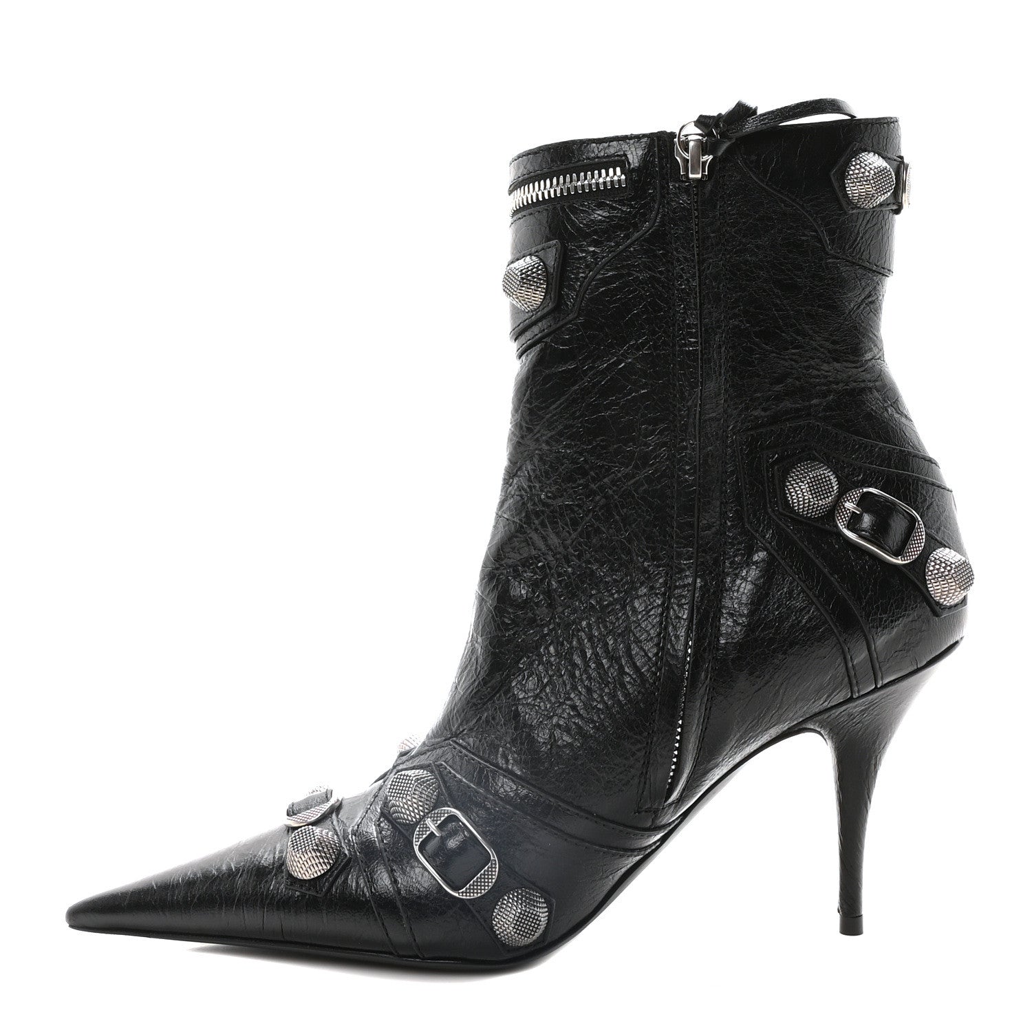 Balenciaga Agneau Arena Cagole 90mm Ankle Boots 39 Black 1 of 9