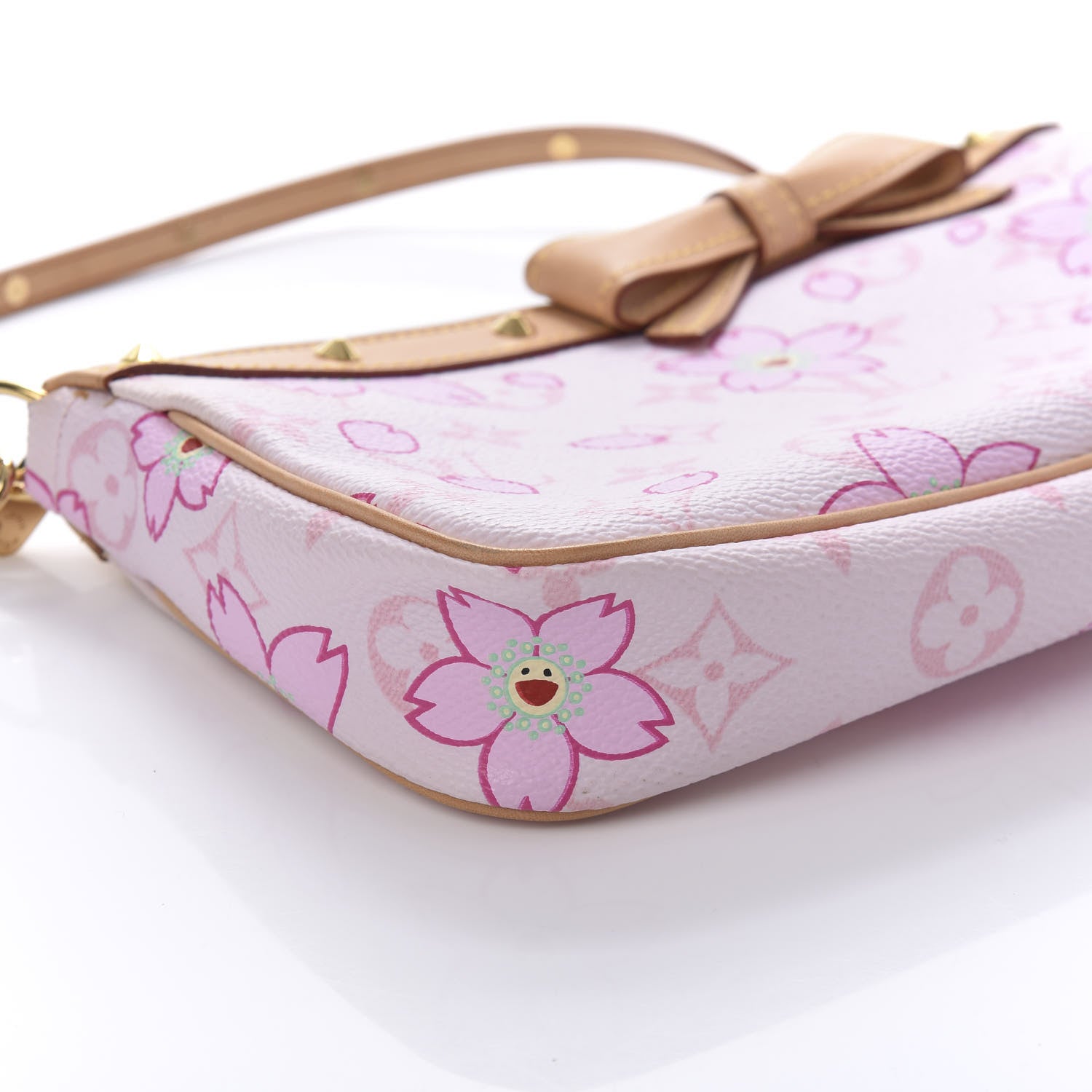 Louis Vuitton Monogram Cherry Blossom Pochette Accessories Pink 6 of 10