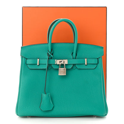 Hermes Togo Birkin 25 Vert Verone 11 of 11