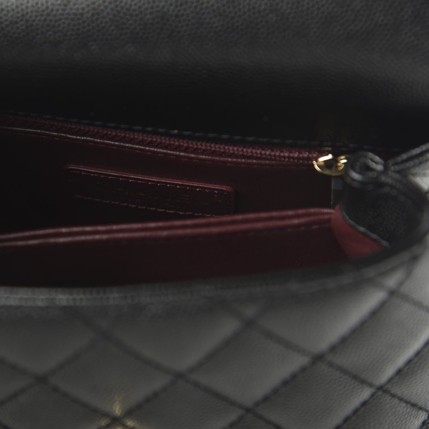 Chanel Caviar Quilted Extra Mini Coco Handle Flap Black 9 of 10
