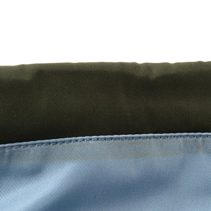 Prada Tessuto Nylon Studded Mini Etiquette Flap Military Green 9 of 9