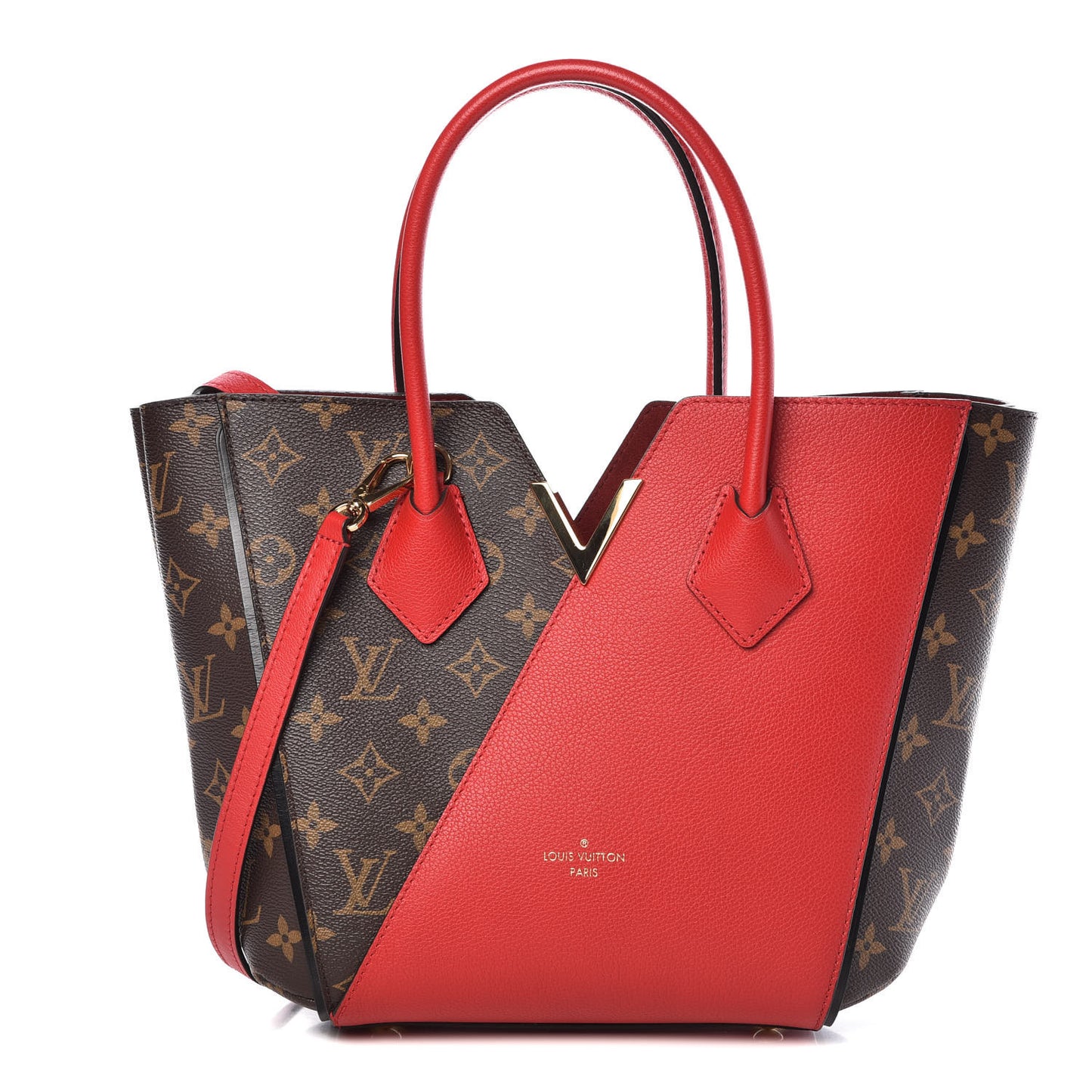 Calfskin Monogram Kimono Tote PM Cherry