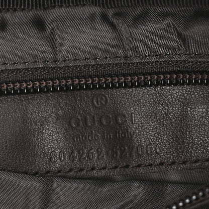 Gucci Monogram Large Belt Bag Beige Dark Brown 6 of 9