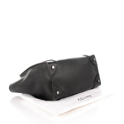 Celine Drummed Calfskin Mini Luggage Black 4 of 7